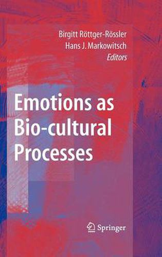 Cover image for Emotions as Bio-cultural Processes