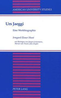 Cover image for Urs Jaeggi: Eine Werkbiographie
