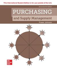 Cover image for Purchasing and Supply Management ISE