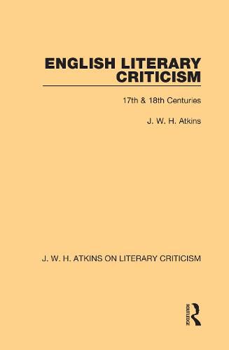 English Literary Criticism: 17th & 18th Centuries