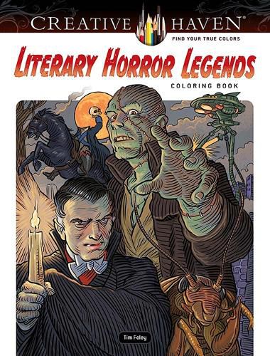 Cover image for Creative Haven Literary Horror Legends Coloring Book