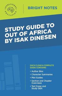 Cover image for Study Guide to Out of Africa by Isak Dinesen