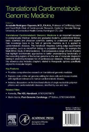 Cover image for Translational Cardiometabolic Genomic Medicine