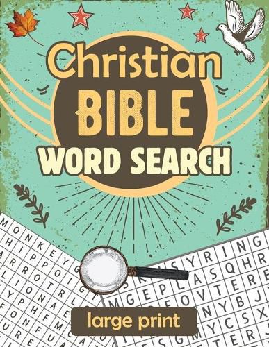 Cover image for Christian Bible Word Search: Large print biblical puzzle book 8.5x11