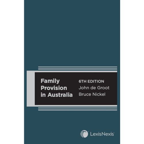 Cover image for Family Provision in Australia