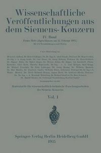 Cover image for Wissenschaftliche Veroeffentlichungen Aus Dem Siemens-Konzern