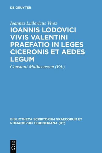 Cover image for Praefatio in Leges Ciceronis CB