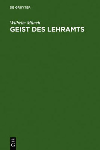 Cover image for Geist des Lehramts