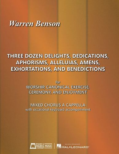 Cover image for Three Dozen Delights, Dedications, Aphorisms: For Worship, Canonical Exercise, Ceremony, and Enjoyment