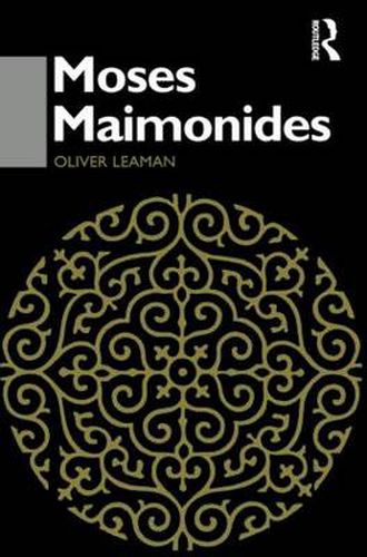 Cover image for Moses Maimonides