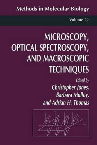 Cover image for Microscopy, Optical Spectroscopy, and Macroscopic Techniques