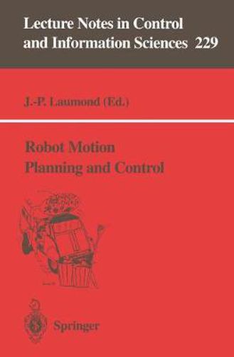 Cover image for Robot Motion Planning and Control