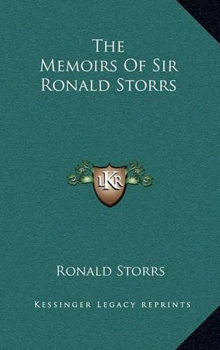 The Memoirs of Sir Ronald Storrs