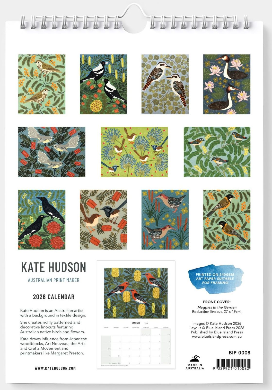 Kate Hudson 2026 Wall Calendar