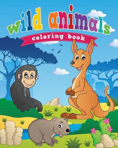 Cover image for Wild Animals Coloring Book