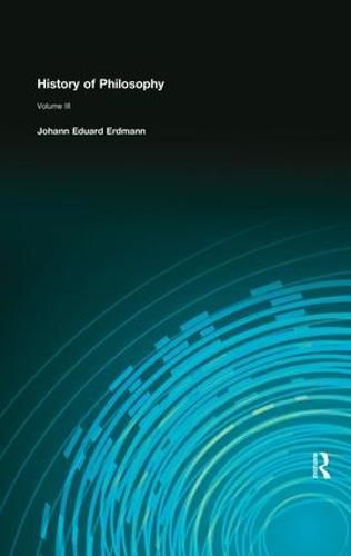 Cover image for History of Philosophy: Volume III