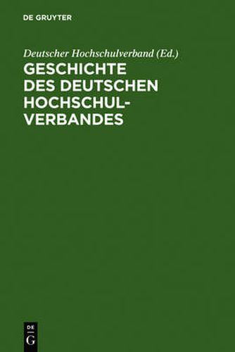 Cover image for Geschichte des Deutschen Hochschulverbandes