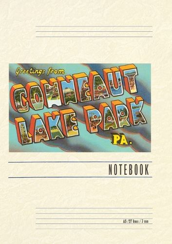 Cover image for Vintage Lined Notebook Greetings from Conneaut Lake Park, Pennsylvania