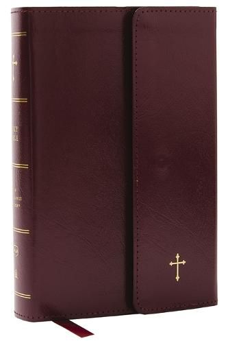 Cover image for NKJV, Compact Paragraph-Style Reference Bible, Leatherflex, Burgundy, Red Letter, Comfort Print: Holy Bible, New King James Version