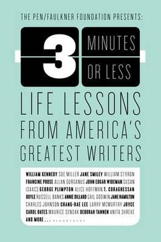 Cover image for 3 Minutes or Less: Life Lessons from America's Greatest Writers