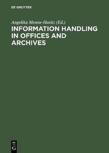 Cover image for Information handling in offices and archives