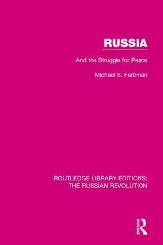 Cover image for Russia: And the Struggle for Peace