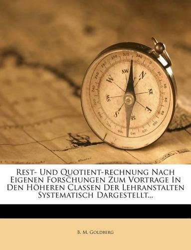 Cover image for Rest- Und Quotient-Rechnung, 1903
