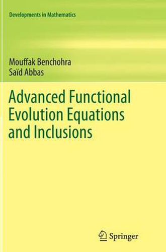 Cover image for Advanced Functional Evolution Equations and Inclusions