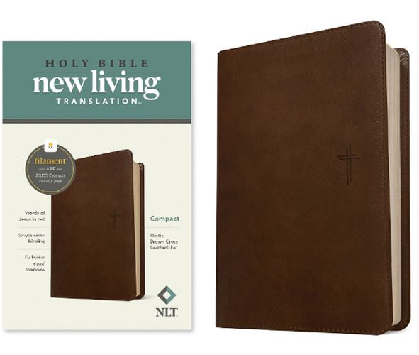 Cover image for NLT Compact Bible, Filament Enabled Edition, Rustic Brown