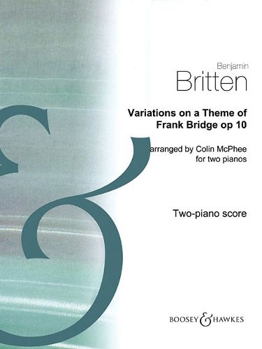 Cover image for Variations on a Theme of Frank Bridge, Op. 10: Arrangement for Piano Duo; 2 Pianos, 4 Hands