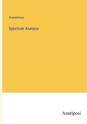 Cover image for Spectrum Analysis