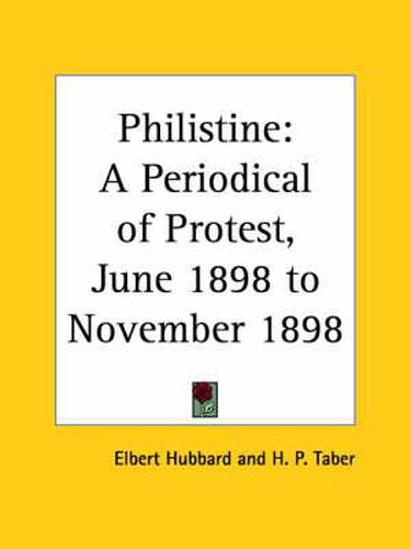 Cover image for Philistine: A Periodical of Protest Vol. 7 (1898)