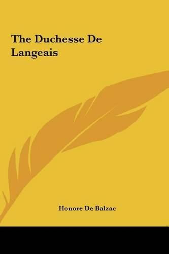Cover image for The Duchesse de Langeais