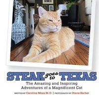 Cover image for Steak Goes to Texas: The Amazing and Inspiring Adventures of a Magnificent Cat