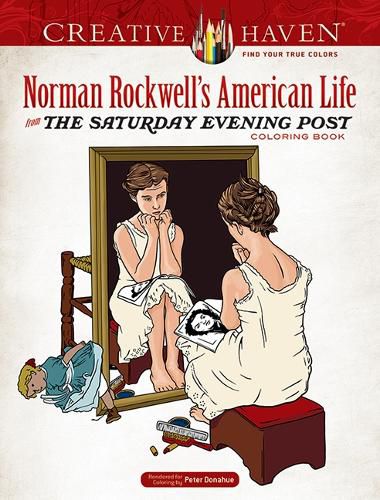 Cover image for Creative Haven Norman Rockwell's American Life from The Saturday Evening Post Coloring Book