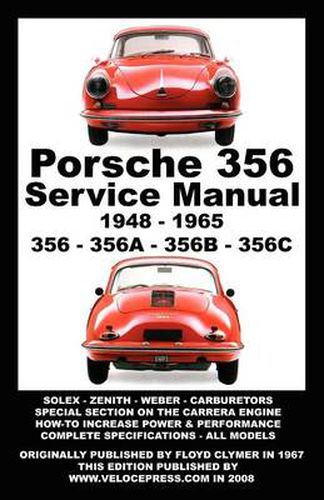 Cover image for Porsche 356 Owners Workshop Manual 1948-1965