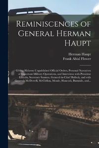 Cover image for Reminiscences of General Herman Haupt