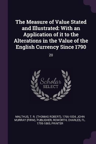 Cover image for The Measure of Value Stated and Illustrated