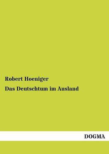 Cover image for Das Deutschtum Im Ausland