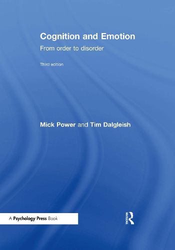 Cover image for Cognition and Emotion: From order to disorder