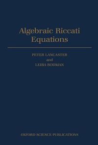 Cover image for Algebraic Riccati Equations