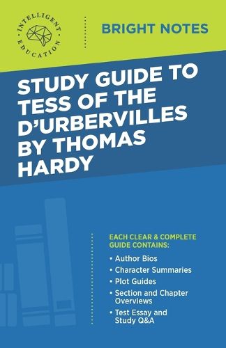 Cover image for Study Guide to Tess of d'Urbervilles by Thomas Hardy