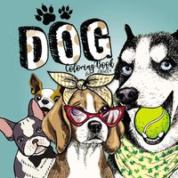 Cover image for Dog Coloring Book for Adults