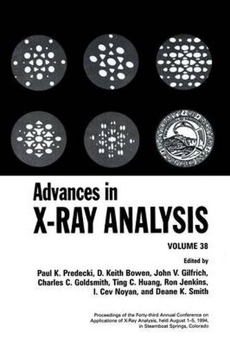 Advances in X-Ray Analysis: Volume 38