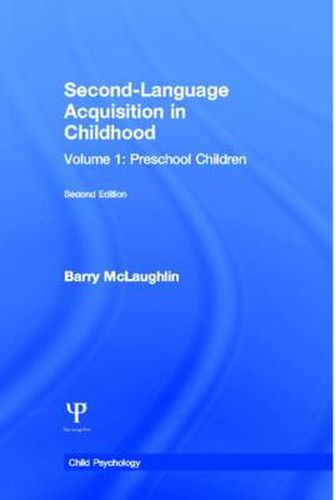 Cover image for Second Language Acquisition in Childhood: Volume 1: Preschool Children