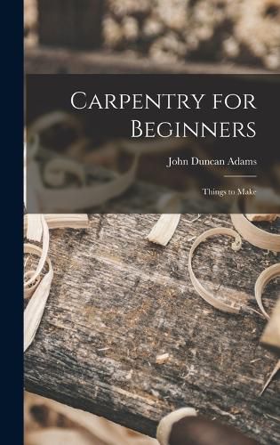 Cover image for Carpentry for Beginners