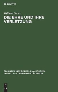 Cover image for Die Ehre und ihre Verletzung