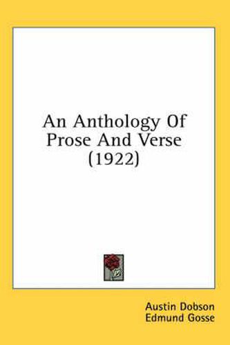 An Anthology of Prose and Verse (1922)