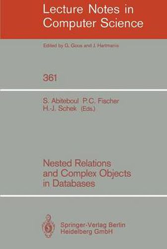 Cover image for Nested Relations and Complex Objects in Databases