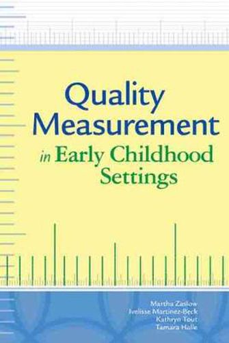 Cover image for Quality Measurement in Early Childhood Settings